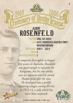 2008 NRL Centenary #7 Albert Rosenfeld Back